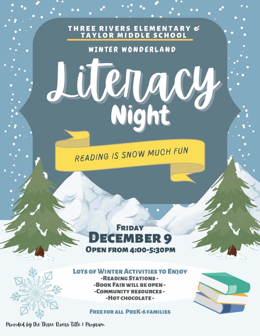Literacy Night December 9, 2022